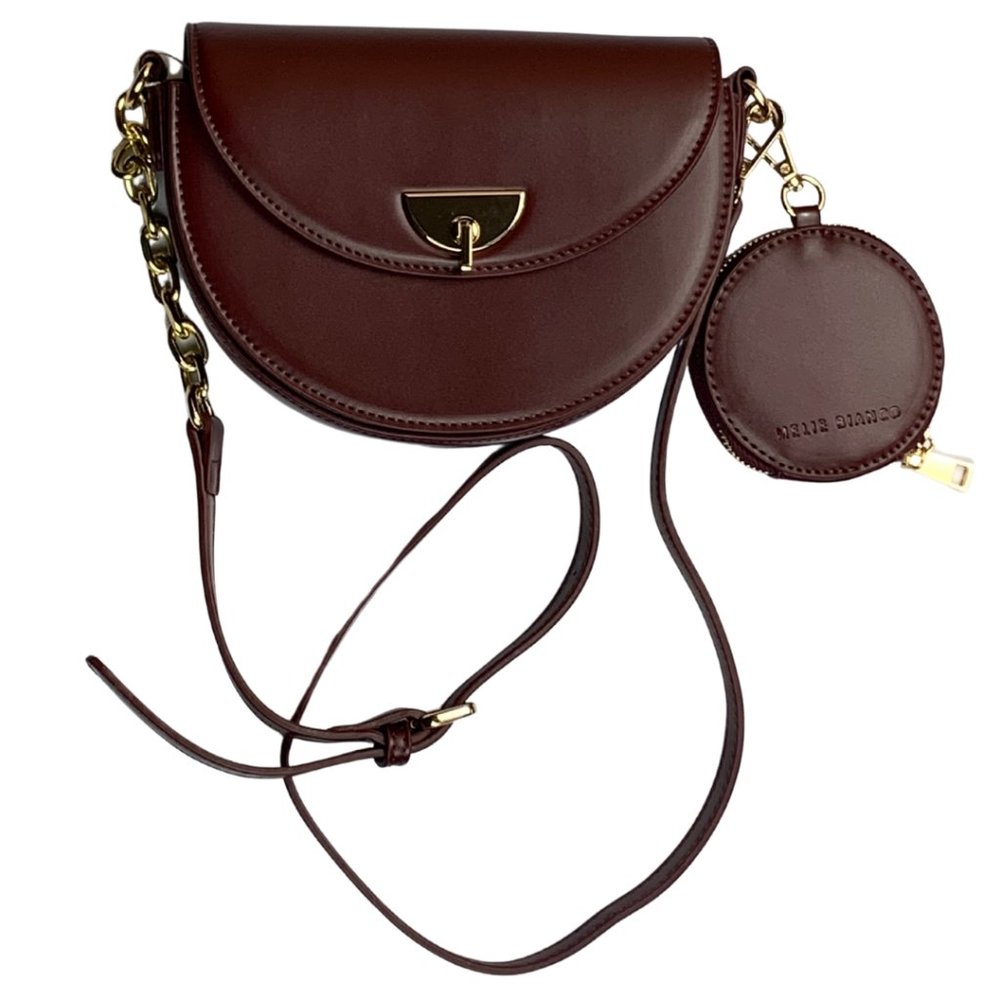 Melie Bianco Bradley Crossbody Bag (Burgundy)